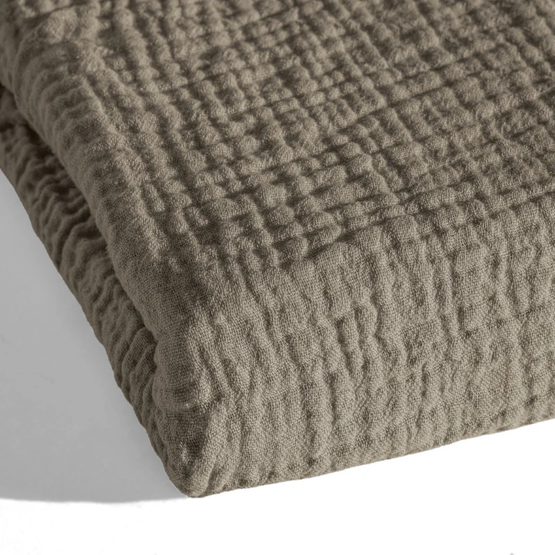 Lazy Dekbed Zonder Overtrek - Katoen Mousseline - Taupe - Image 7