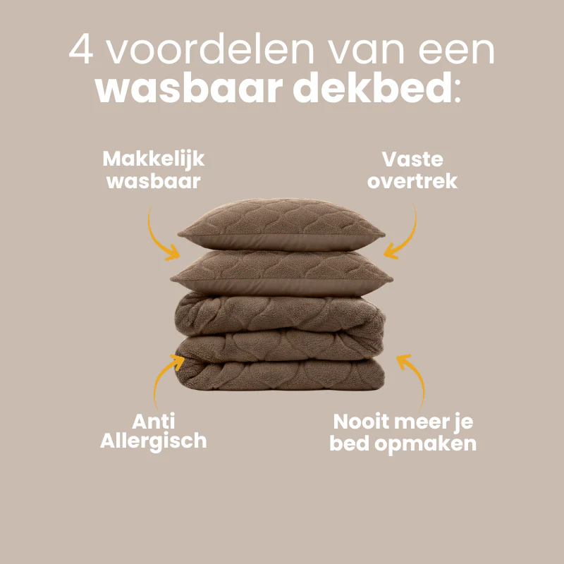 Lazy Dekbed Zonder Overtrek - Teddy - Taupe/Bruin - Image 14