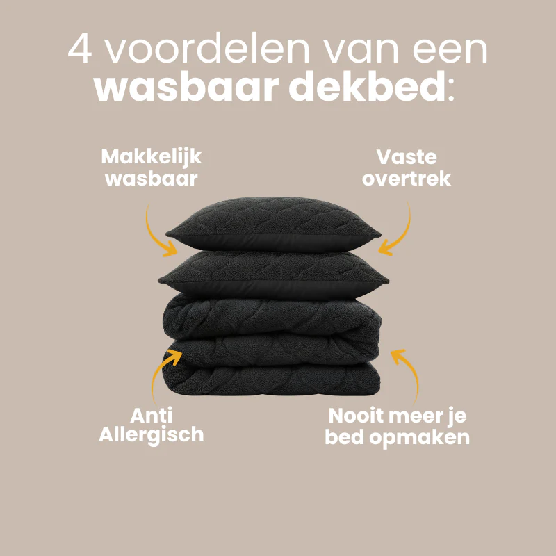Lazy Dekbed Zonder Overtrek - Teddy - Zwart - Image 23