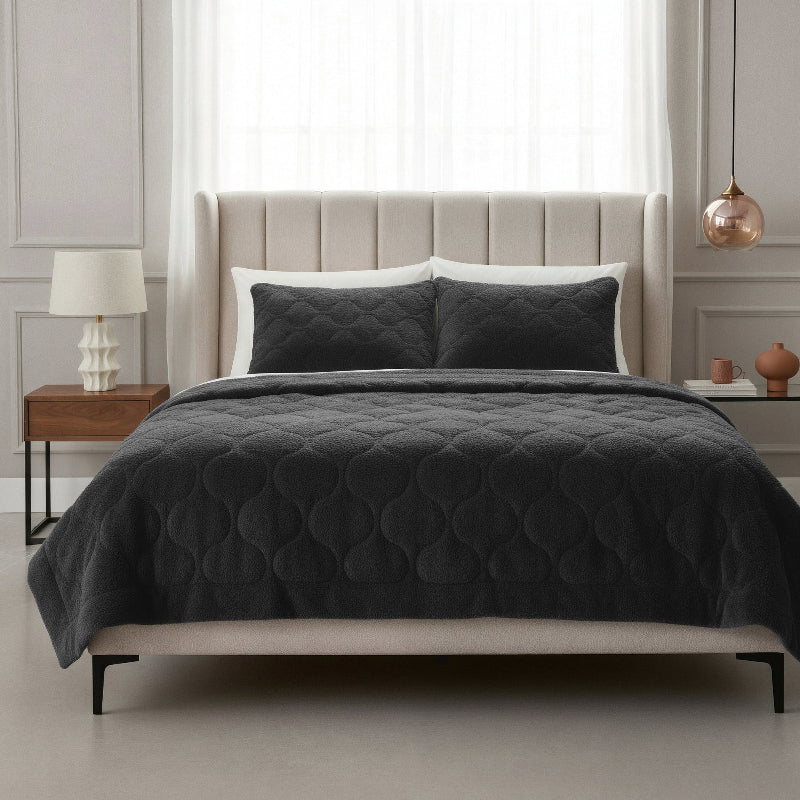 Lazy Dekbed Zonder Overtrek - Teddy - Zwart - Image 9