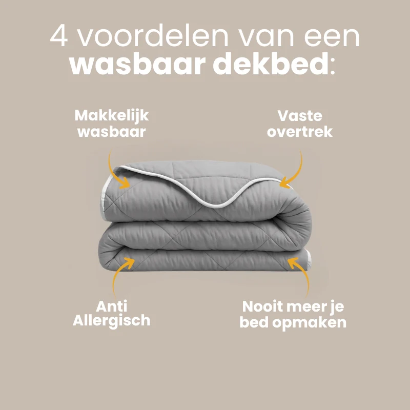 Lazy Dekbed Zonder Overtrek - Grijs - Image 3