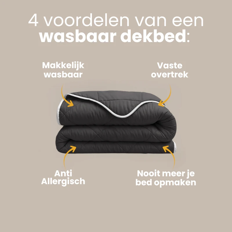 Lazy Dekbed Zonder Overtrek - Zwart - Image 3