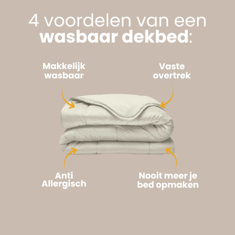 Lazy Dekbed Zonder Overtrek - Velvet - Crème - Image 8