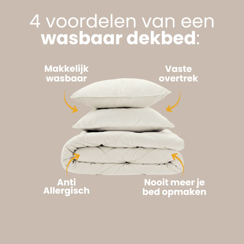 Lazy Dekbed Zonder Overtrek - Velvet - Beige/Off White - Image 5