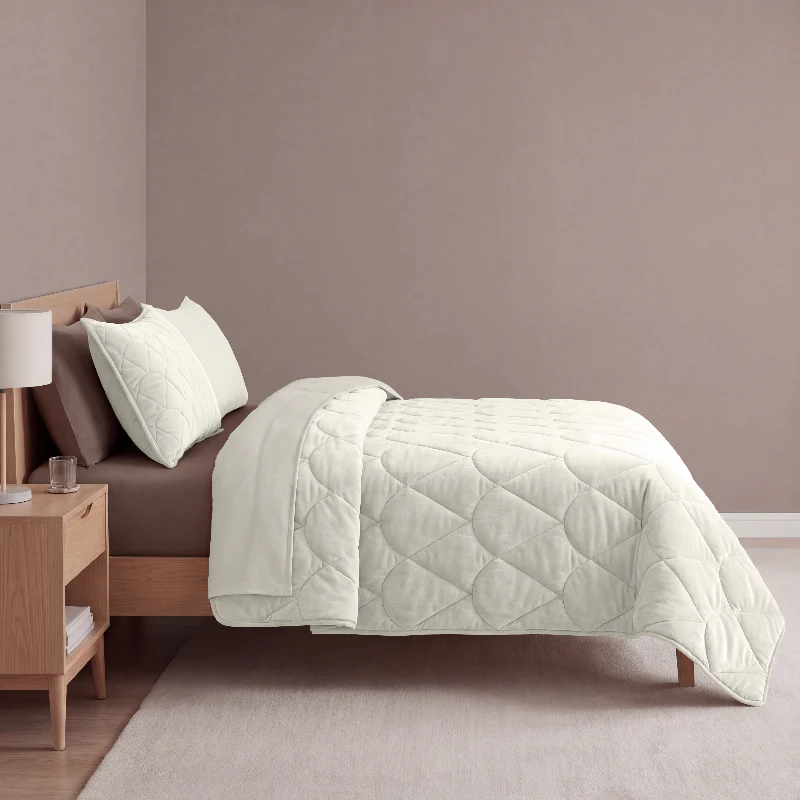 Lazy Dekbed Zonder Overtrek - Velvet - Beige/Off White - Image 8
