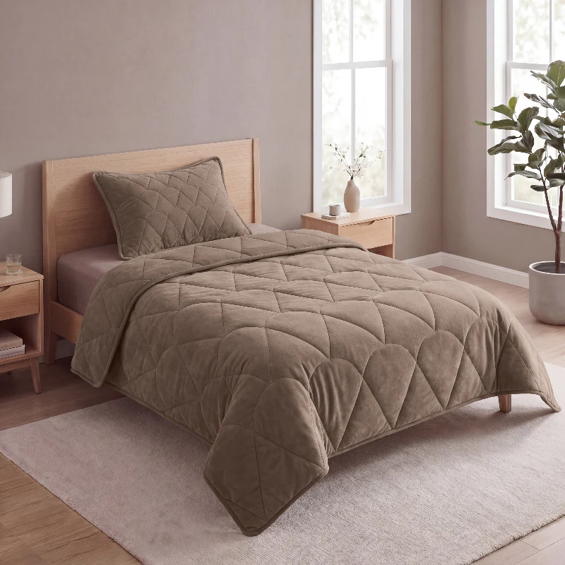 Lazy Dekbed Zonder Overtrek - Velvet - Taupe/Bruin - Image 9