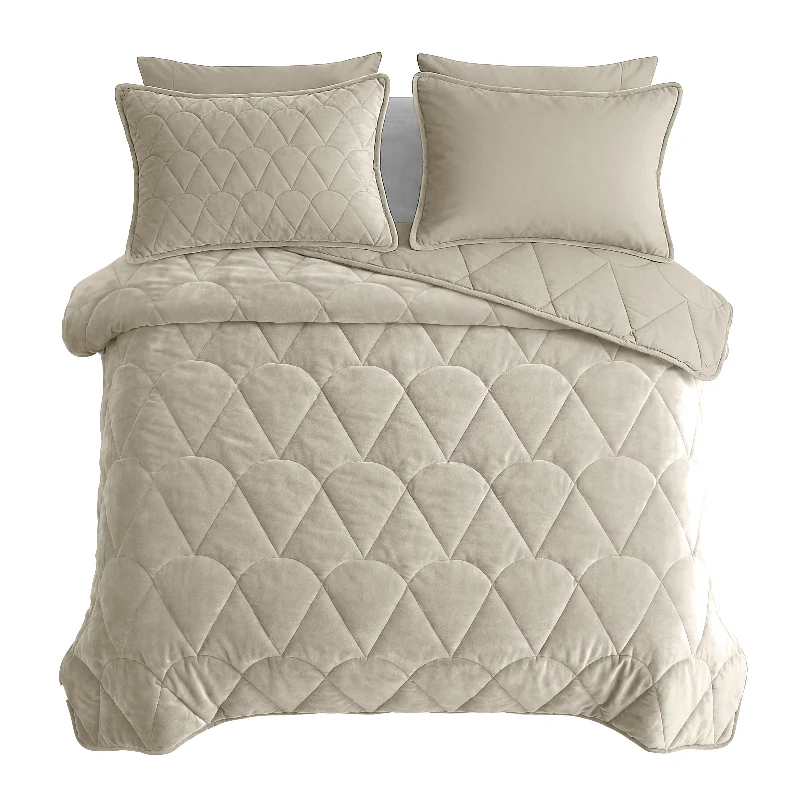 Lazy Dekbed Zonder Overtrek - Velvet - Taupe/Grijs - Image 11