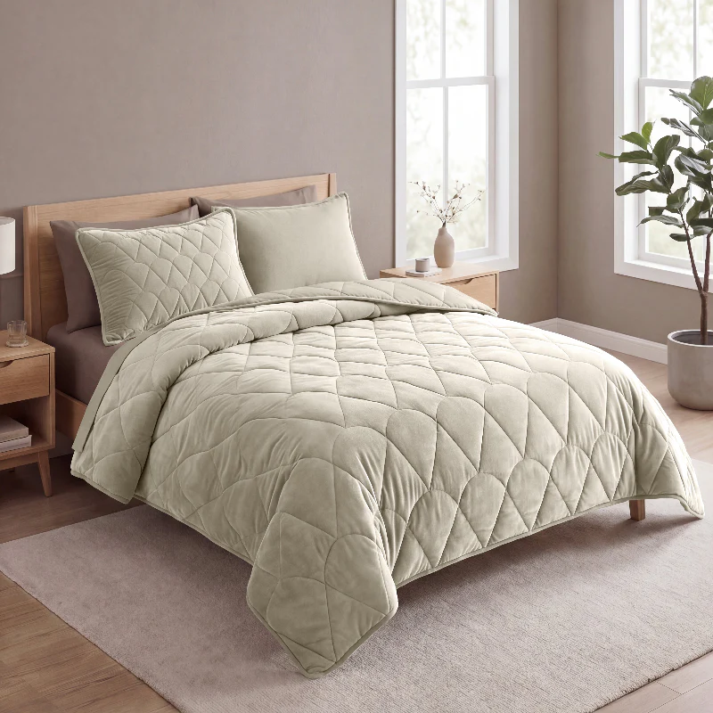 Lazy Dekbed Zonder Overtrek - Velvet - Taupe/Grijs - Image 7