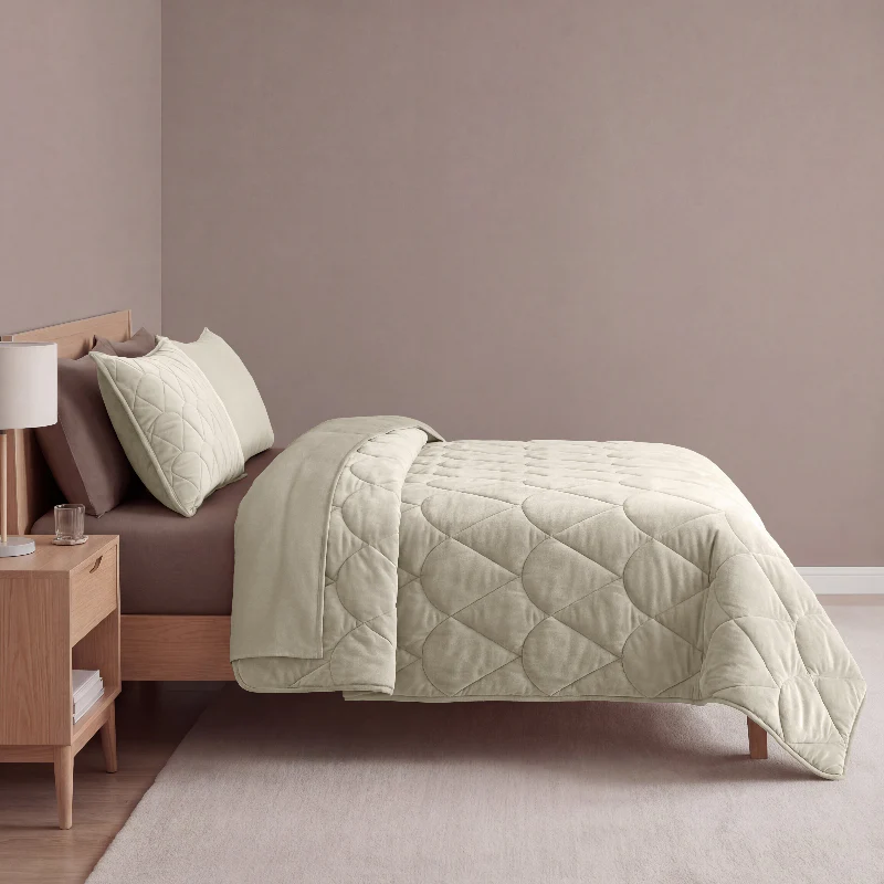 Lazy Dekbed Zonder Overtrek - Velvet - Taupe/Grijs - Image 8