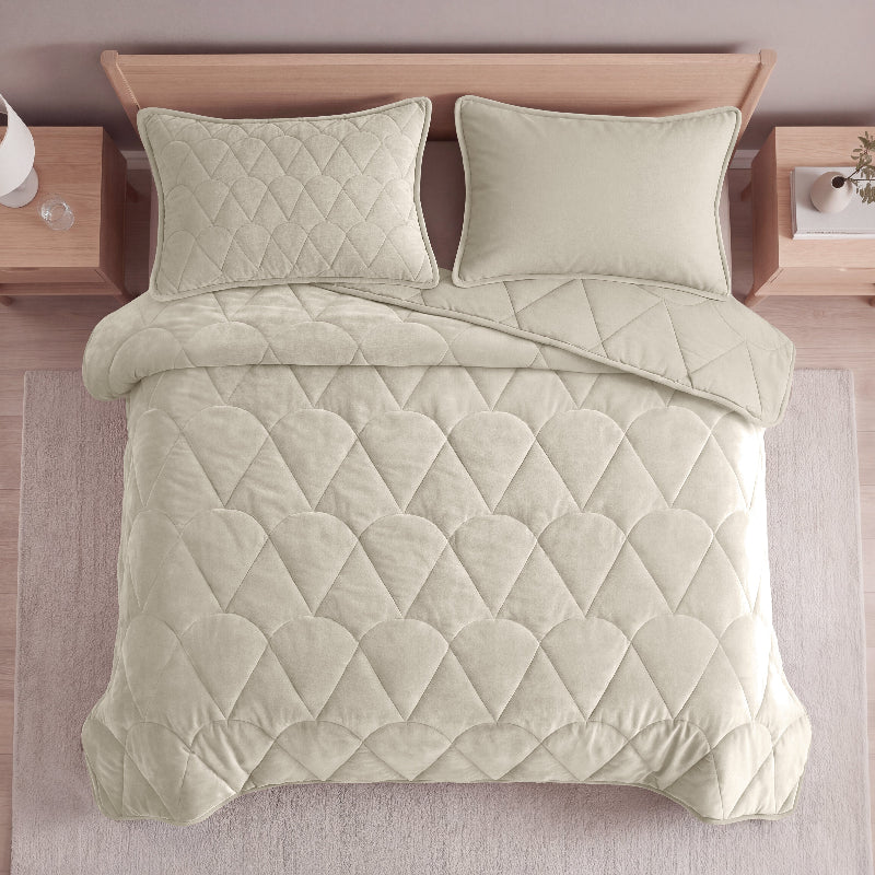 Lazy Dekbed Zonder Overtrek - Velvet - Taupe/Grijs - Image 9