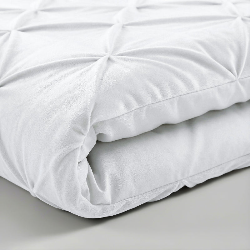 Lazy Dekbed Zonder Overtrek - Velvet Pintuck - Wit - Image 5