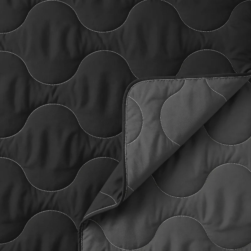Lazy Dekbed Zonder Overtrek - Zwart/Antraciet - Image 9