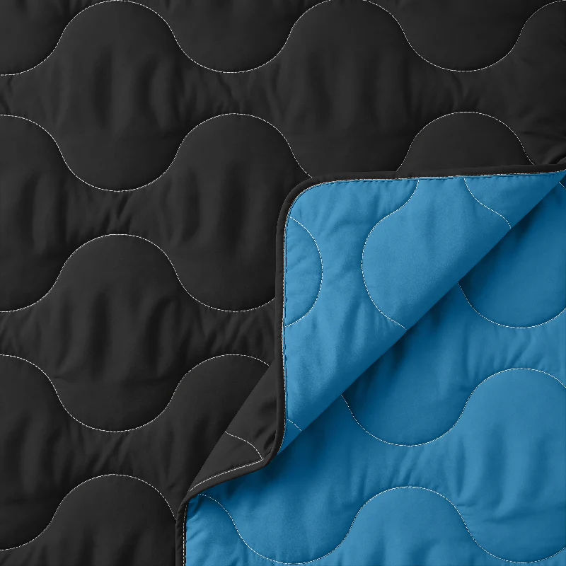 Lazy Dekbed Zonder Overtrek - Zwart/Blauw - Image 9