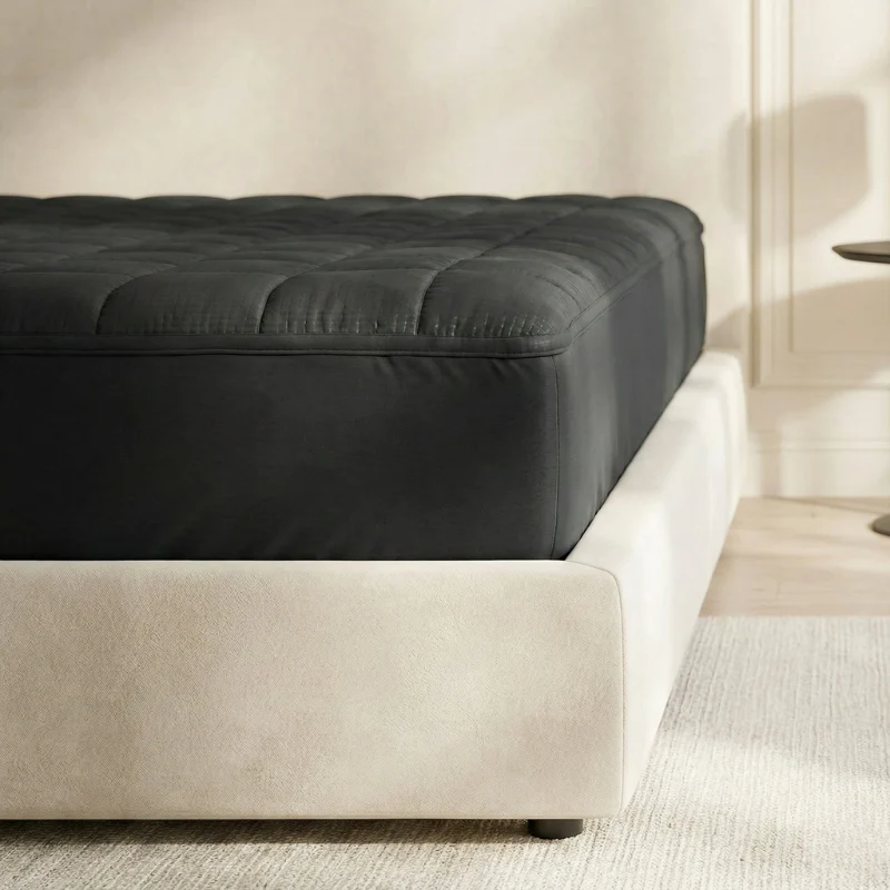 Wasbare Topper & Hoeslaken in 1 – Ultiem Slaapcomfort - Zwart - Image 3