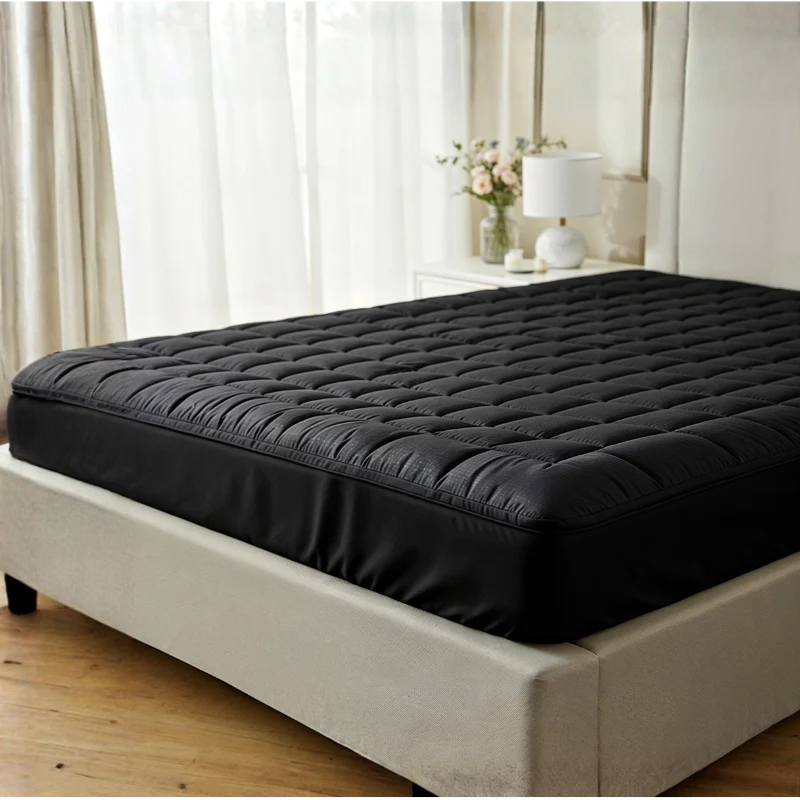 Wasbare Topper & Hoeslaken in 1 – Ultiem Slaapcomfort - Zwart - Image 4