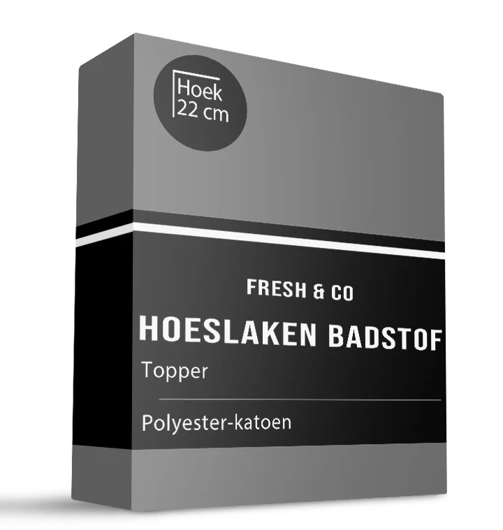 Topper Hoeslaken - Badstof - Antraciet - Image 5