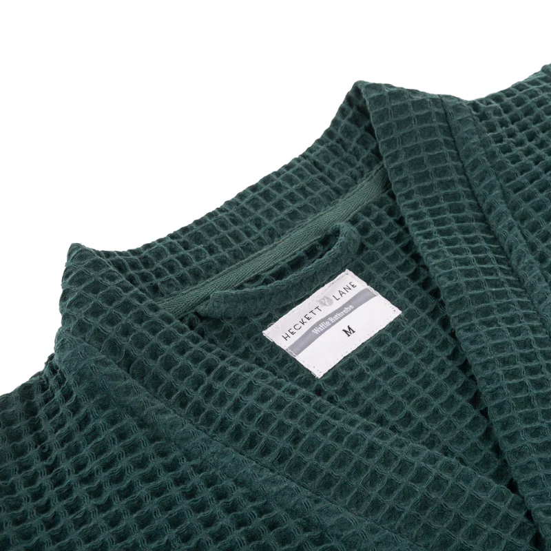 Luxe Wafel Badjas - Army Green - Image 4