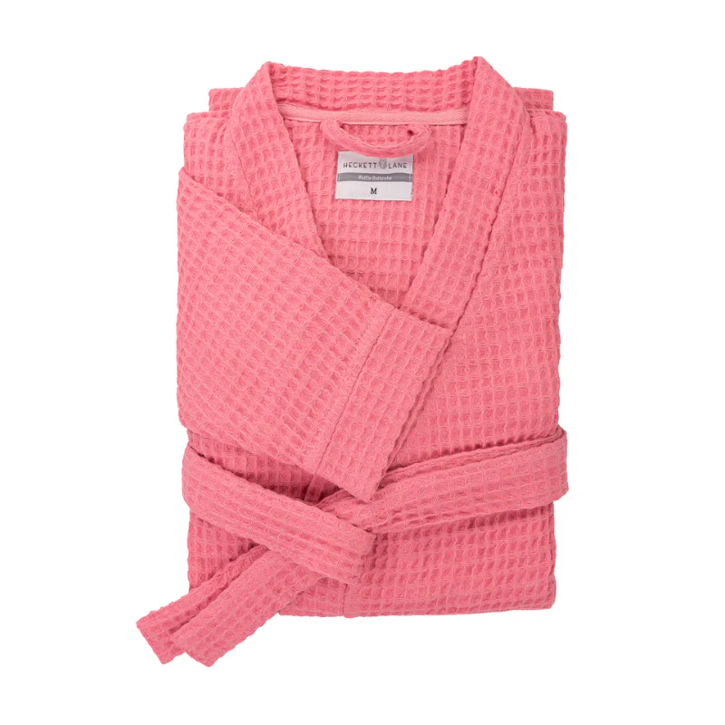 Luxe Wafel Badjas - Baby Pink - Image 4