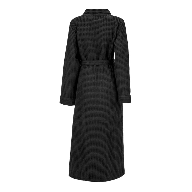Luxe Wafel Badjas - Midnight Black - Image 2