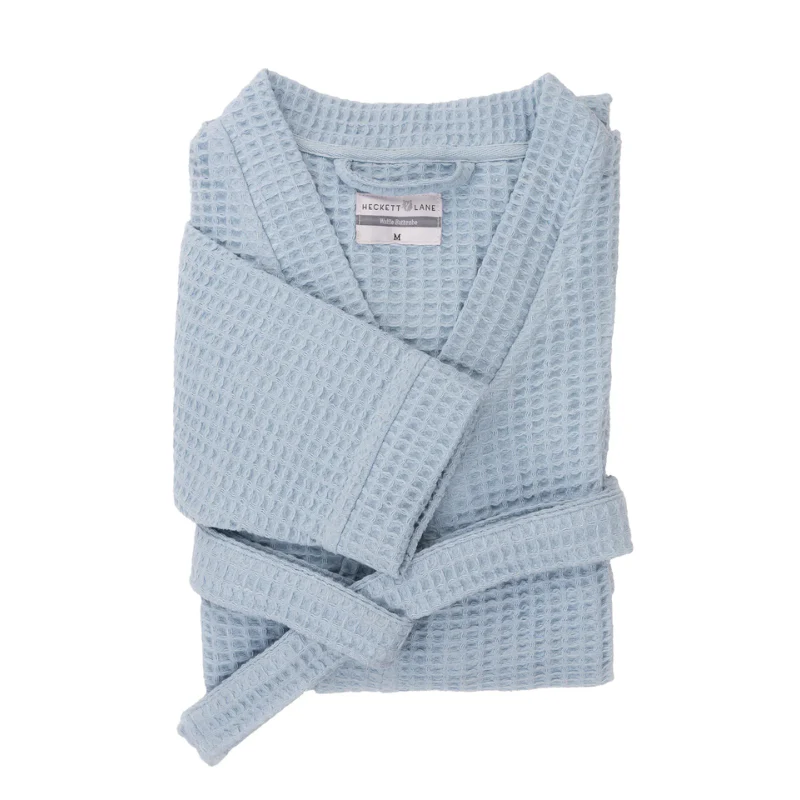 Luxe Wafel Badjas - Ice Blue - Image 4