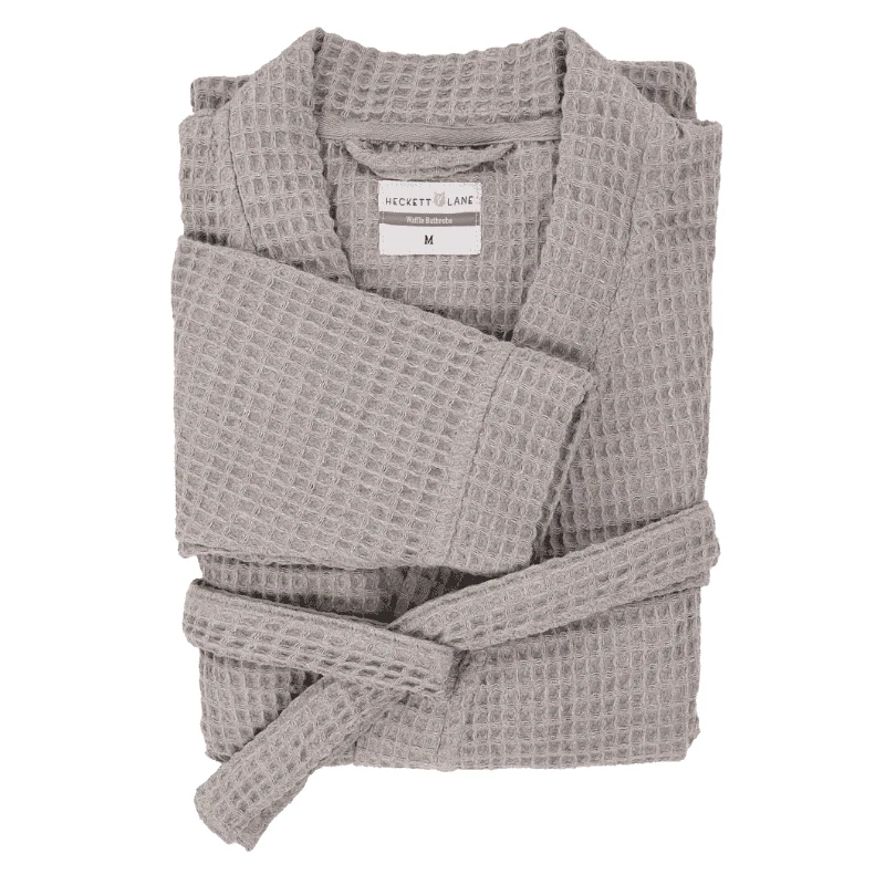 Luxe Wafel Badjas - Melange Grey - Image 2