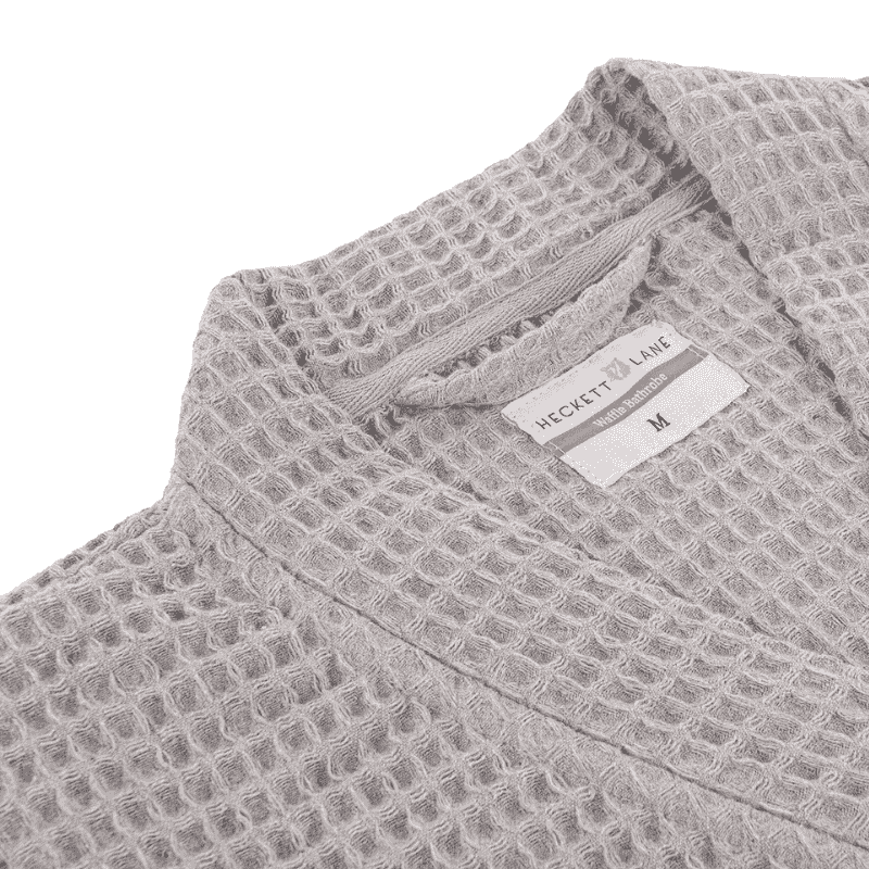 Luxe Wafel Badjas - Melange Grey - Image 3