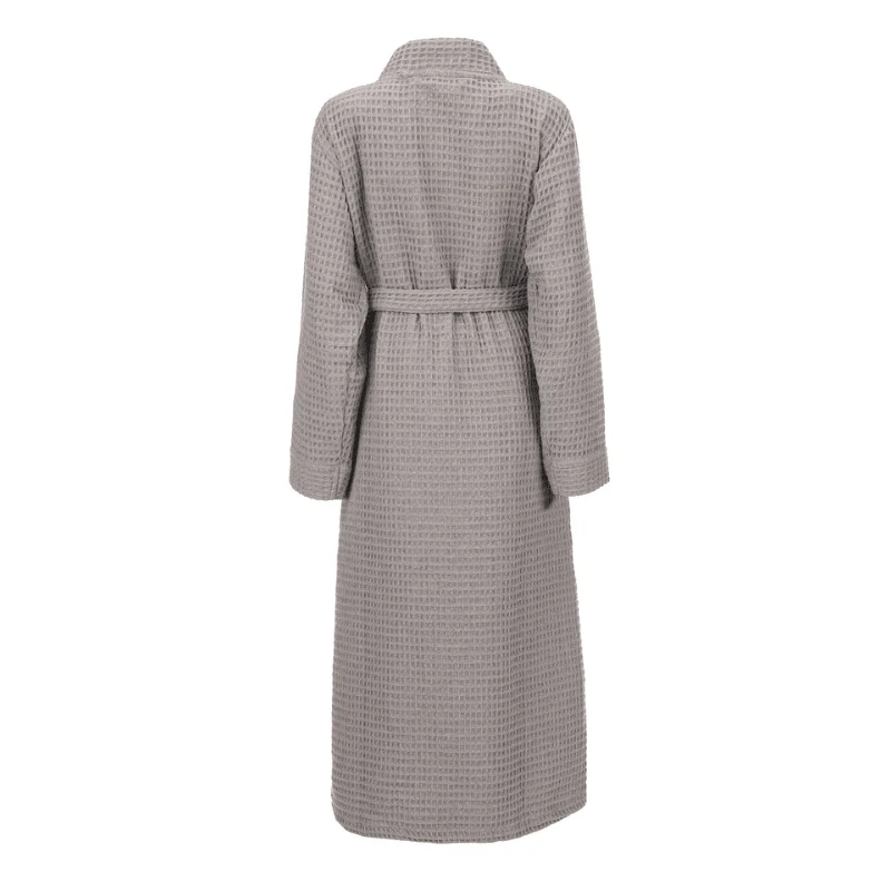 Luxe Wafel Badjas - Melange Grey - Image 4