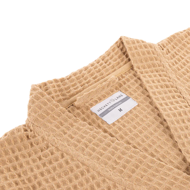 Luxe Wafel Badjas - Pale Khaki - Image 3