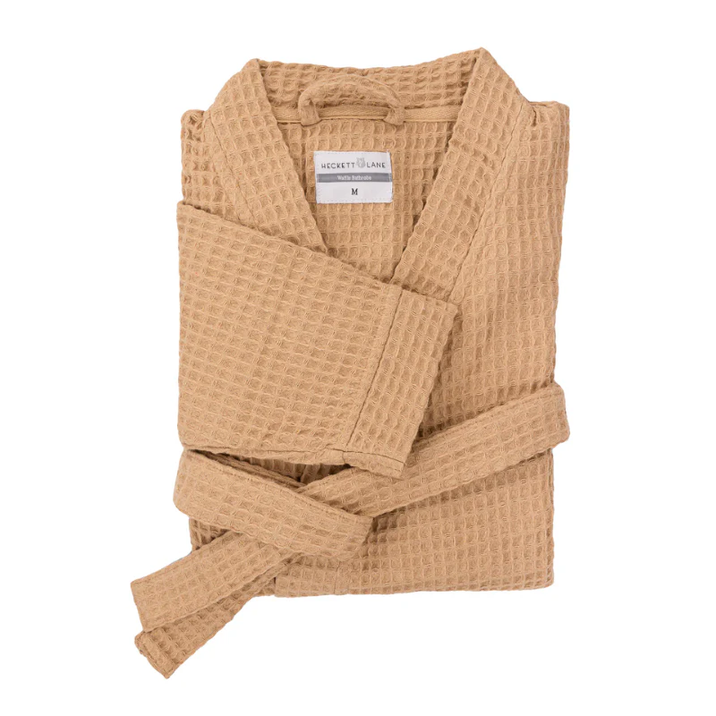 Luxe Wafel Badjas - Pale Khaki - Image 4