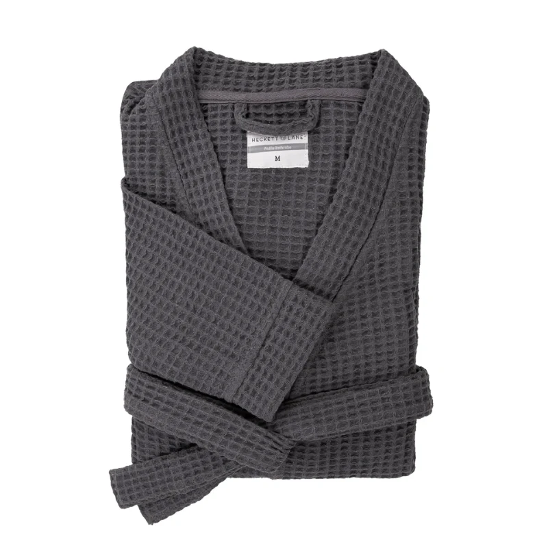 Luxe Wafel Badjas - Steel Grey - Image 4