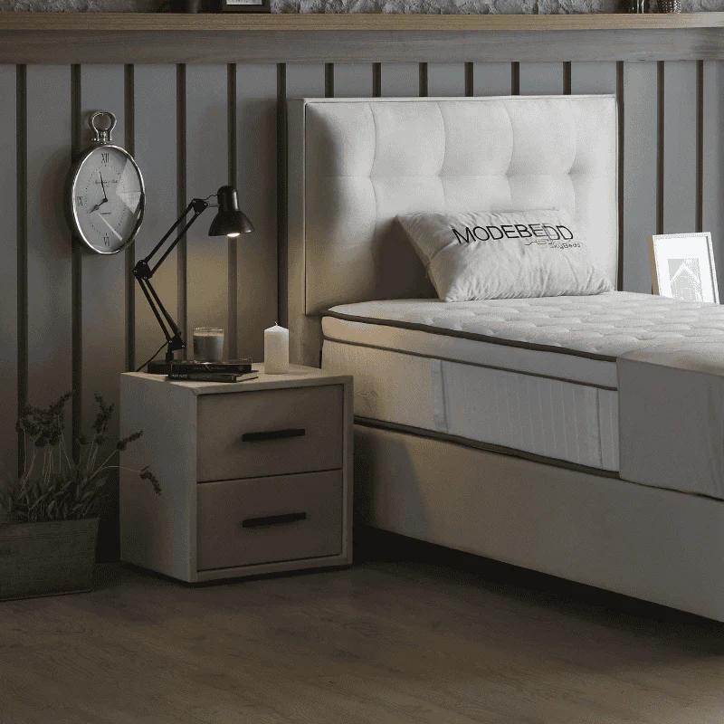 Modebedd Nachtkastje - Beige - Image 3