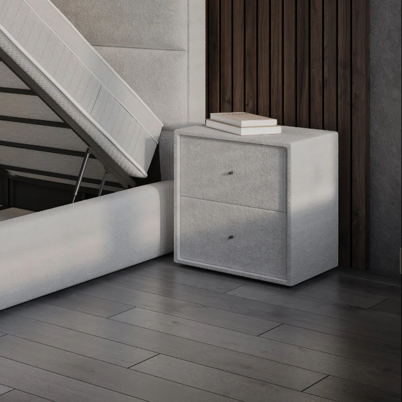 Boxspring met Opbergruimte Vento - Beige - Image 8