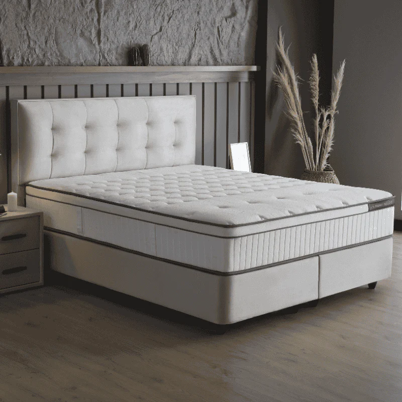 Boxspring met opbergruimte Modebedd - Beige - Image 3
