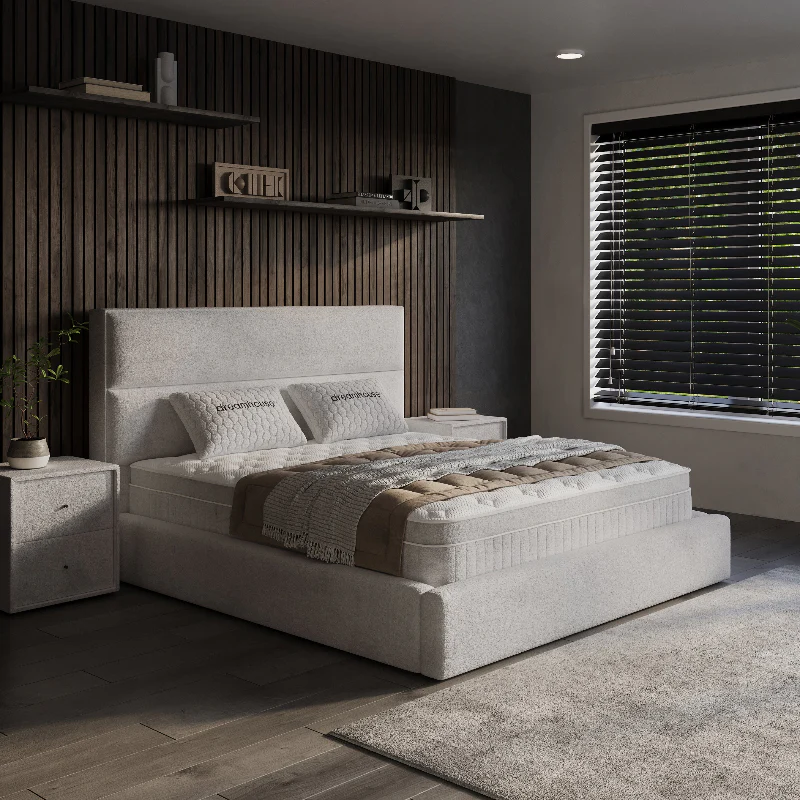 Boxspring met Opbergruimte Vento - Beige - Image 3