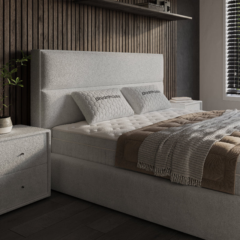 Boxspring met Opbergruimte Vento - Beige - Image 5