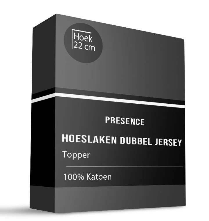 Topper Hoeslaken - Katoen Dubbel Jersey - Truffel - Image 3