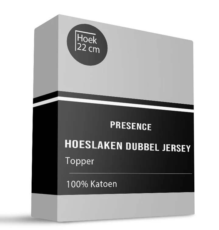 Topper Hoeslaken - Katoen Dubbel Jersey - Truffel - Image 4