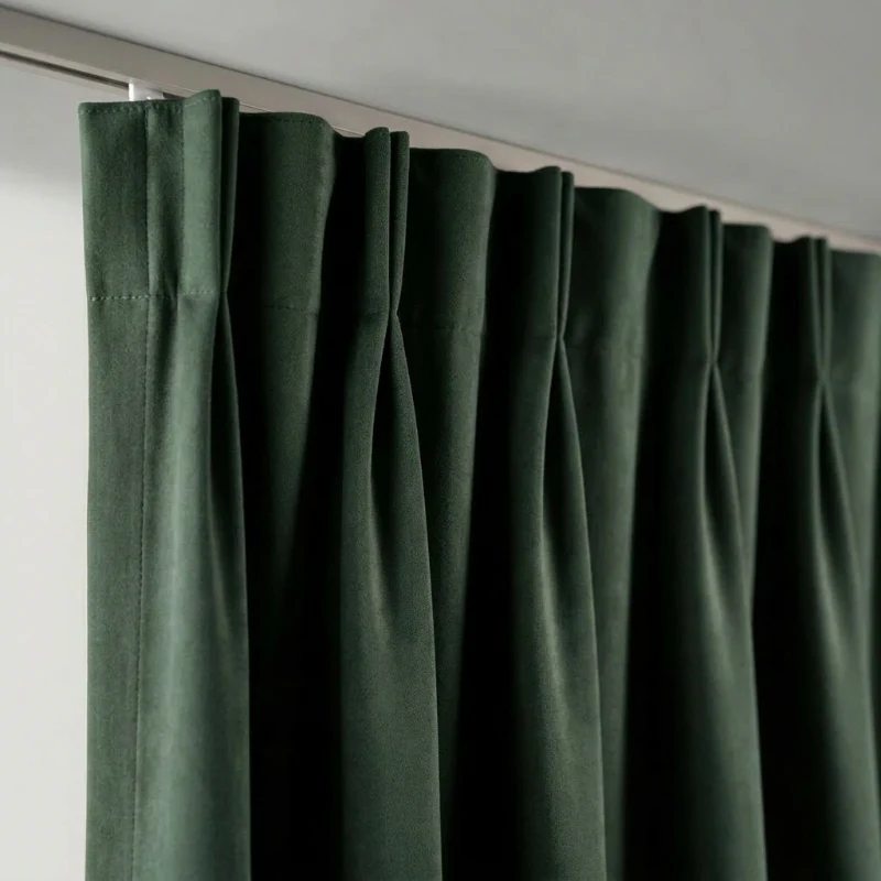 Velvet Gordijnen Verduisterend - Haken - Groen - Image 5