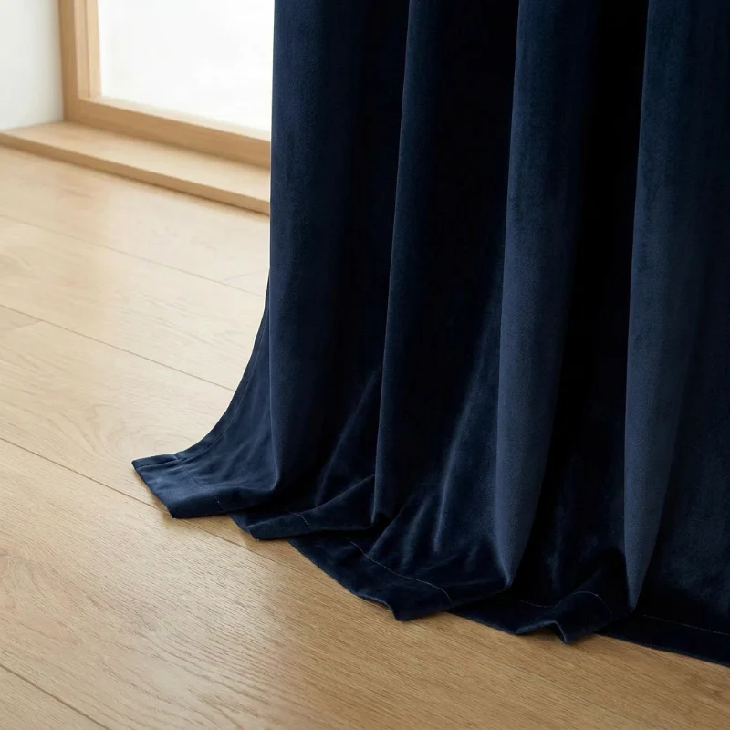 Velvet Gordijnen Verduisterend - Haken - Navy - Image 5