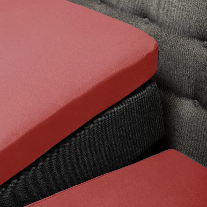Splittopper Hoeslaken Katoen - Rood - Image 2