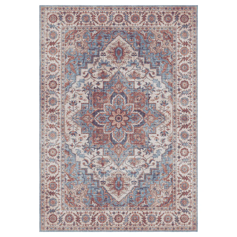 Vintage Vloerkleed Anthea - Creme/Blauw - Image 2