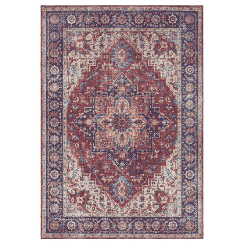 Vintage Vloerkleed Anthea - Rood/Blauw - Image 2