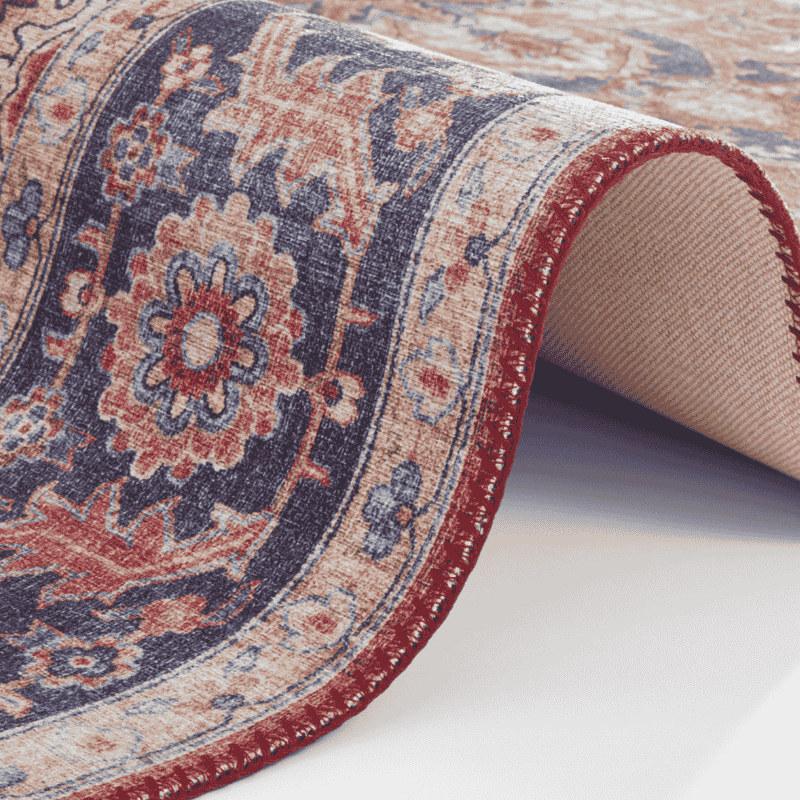 Vintage Vloerkleed Anthea - Rood/Blauw - Image 3