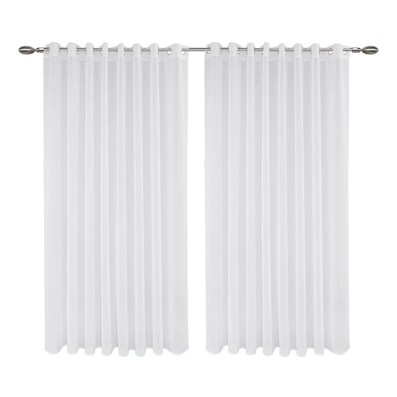 2-PACK: Vitrage Gordijnen - Haken of Ringen - Wit - Image 8