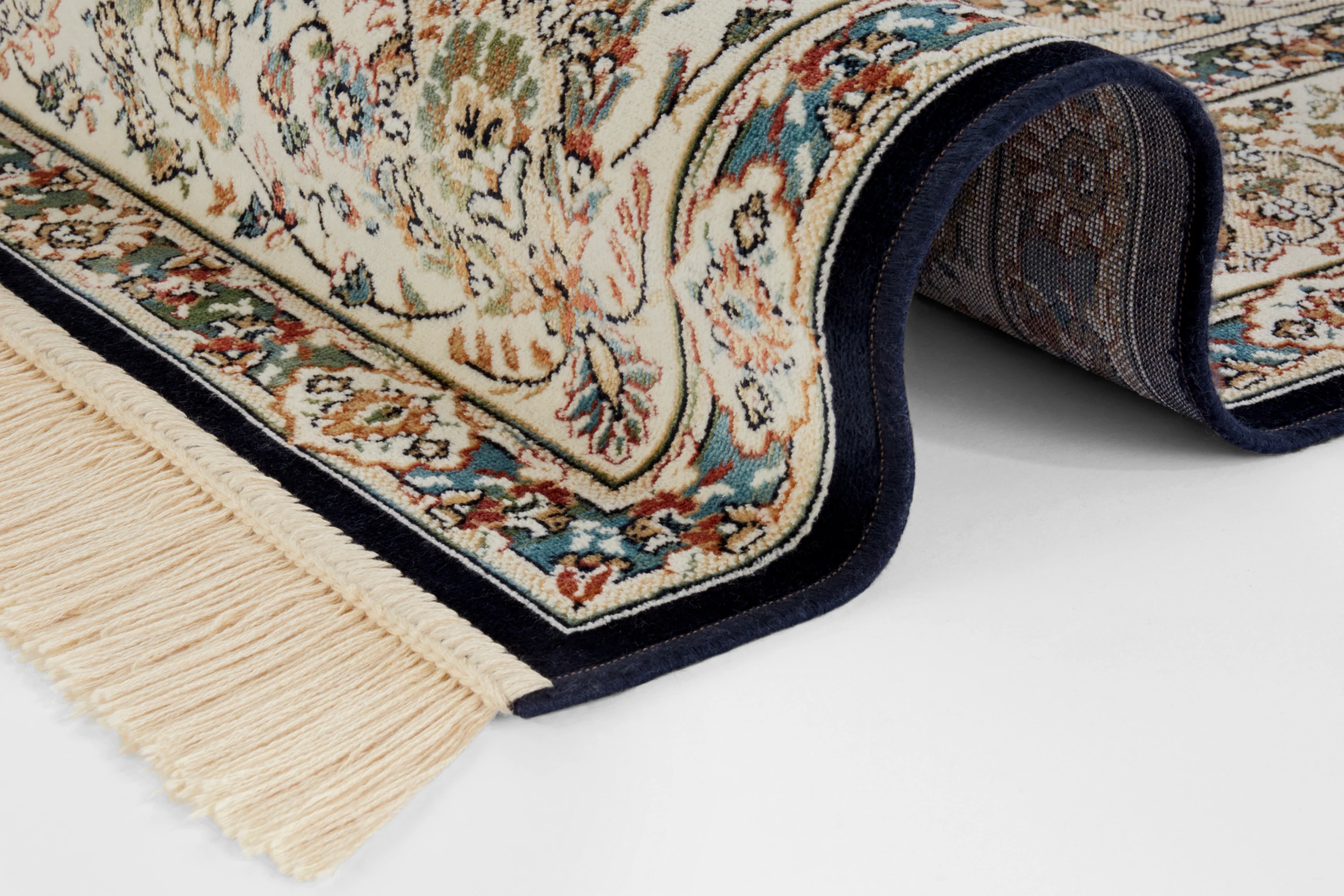 Vloerkleed Antik Nain  - donkerblauw, creme - Image 2
