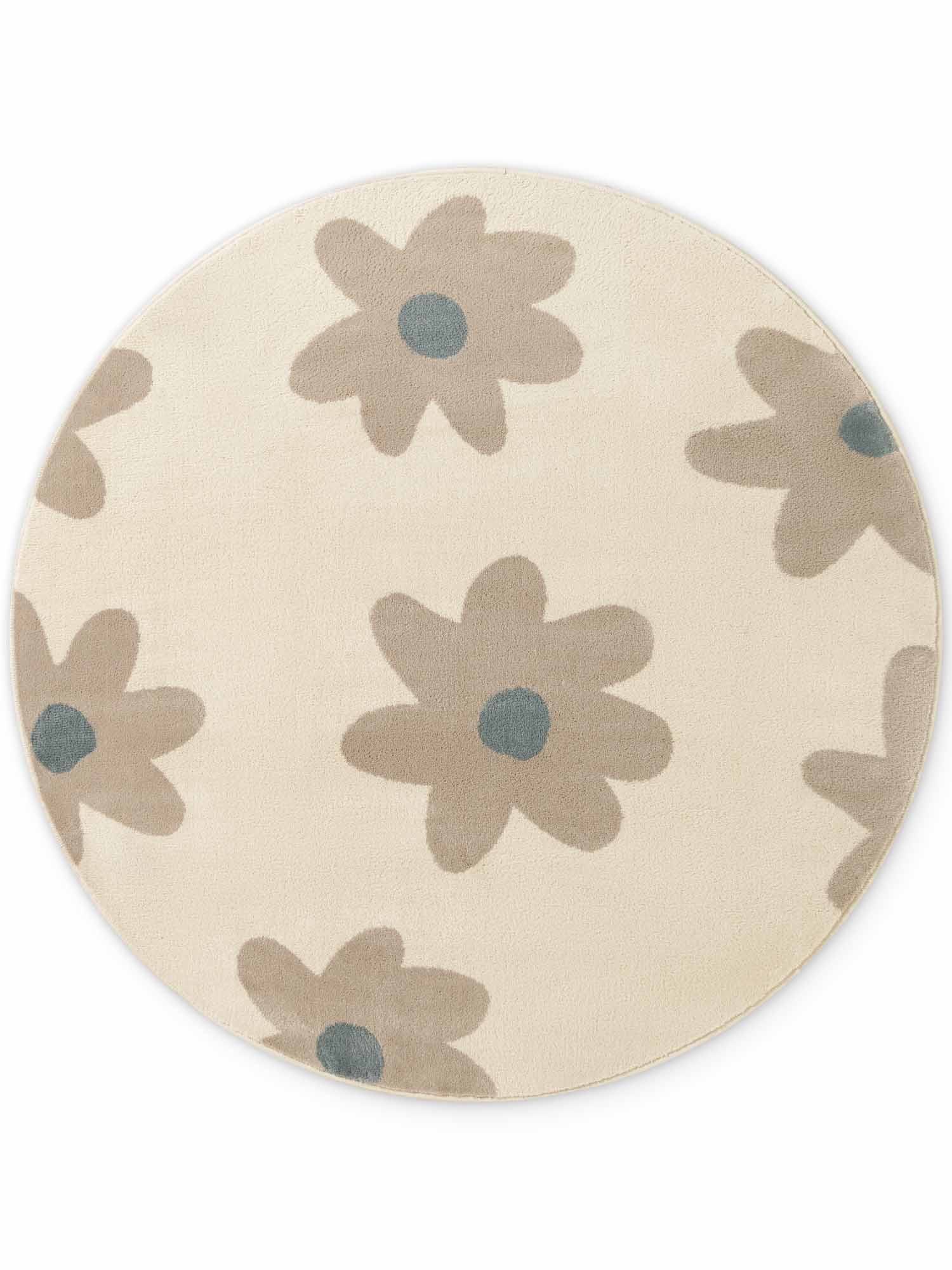 Vloerkleed Bloomy Rond - Creme Multicolor - Image 2