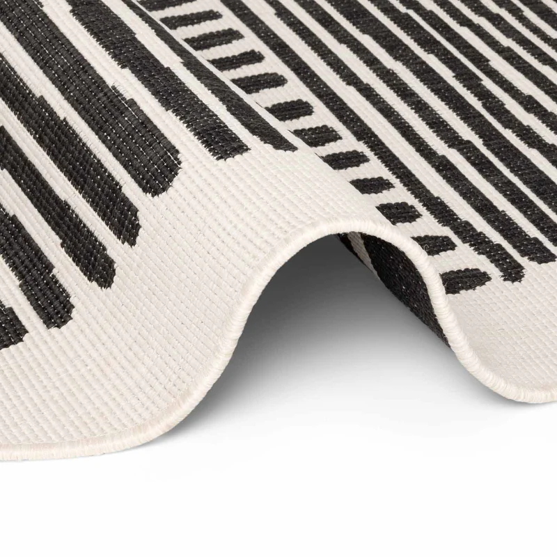Vloerkleed Bounds Rond - Zwart Wit - Image 3