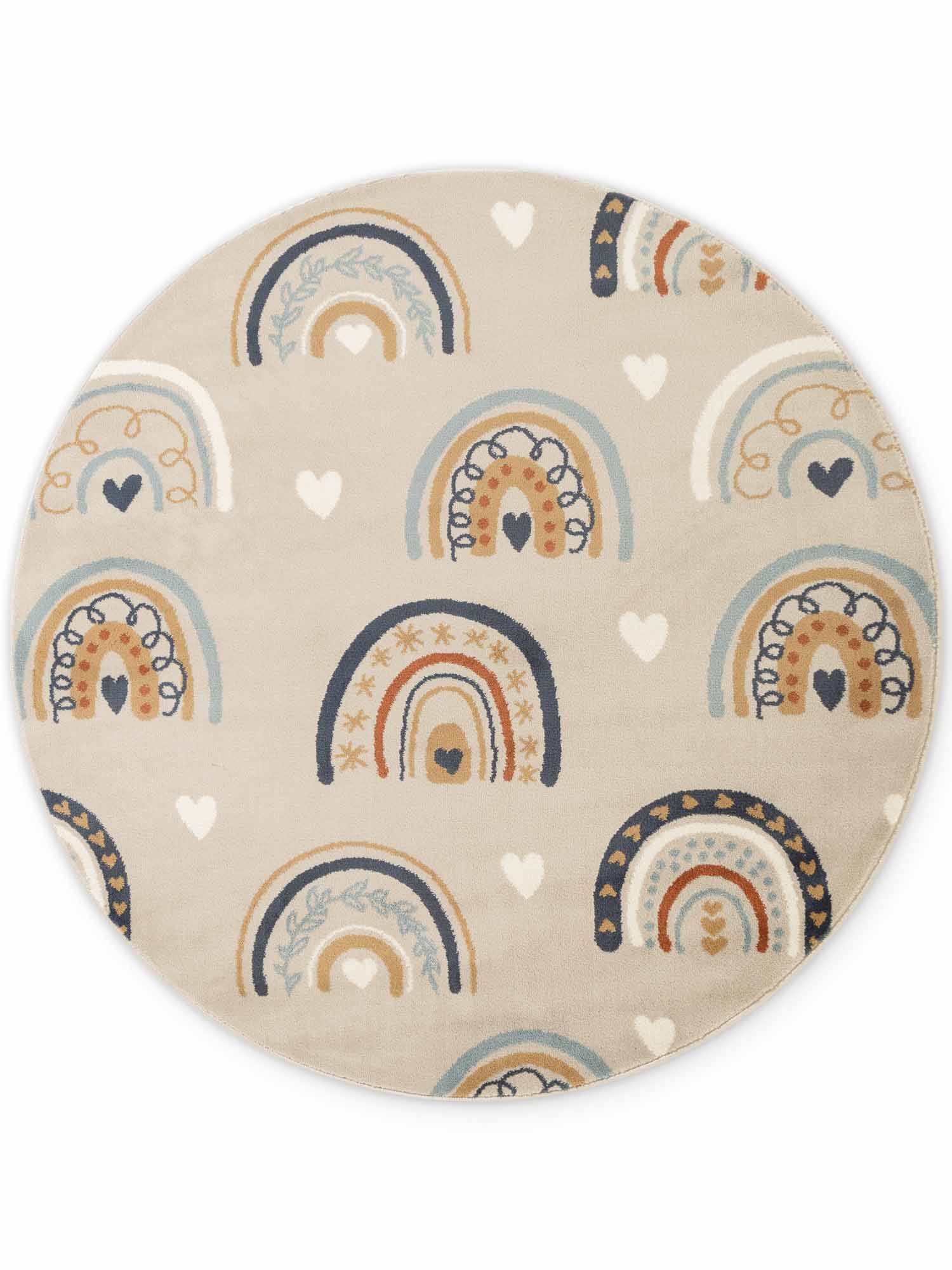 Vloerkleed Bowie Rond - Beige Multicolor - Image 2