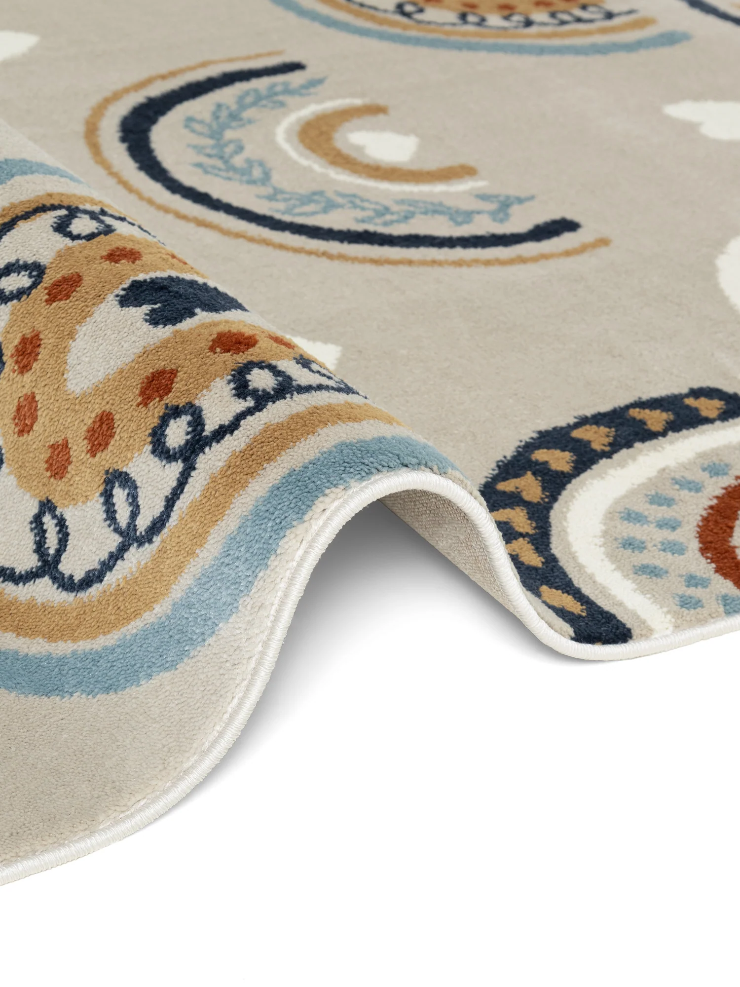 Vloerkleed Bowie Rond - Beige Multicolor - Image 3