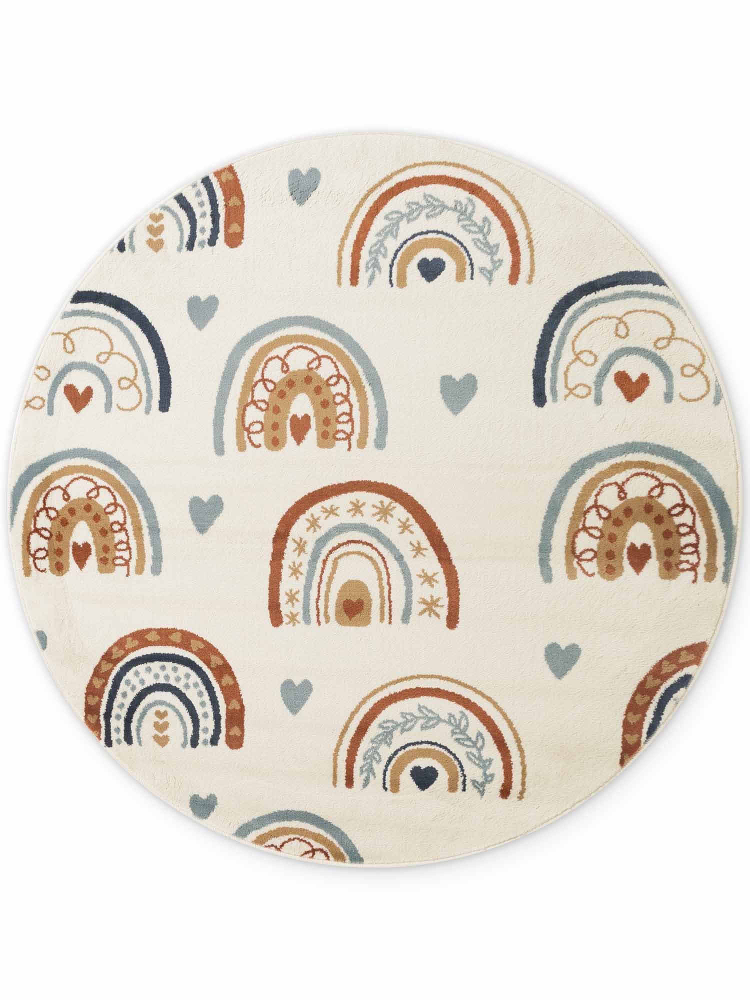 Vloerkleed Bowie Rond - Creme Multicolor - Image 2